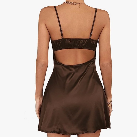 Brown Mini Dress - Picture 2 of 2